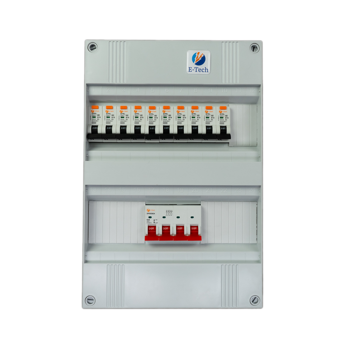 3 fase groepenkast 10 groepen (aardlekautomaat)