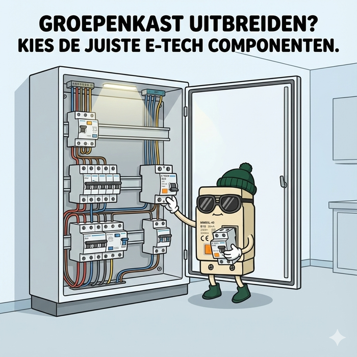 Groepenkast uitbreiden? Zo kies je de juiste componenten
