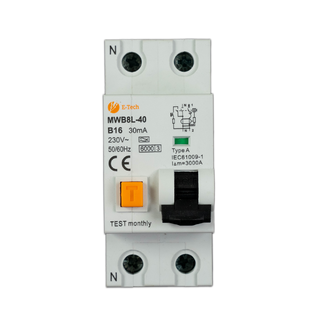 1 Fase aardlekautomaat 36mm