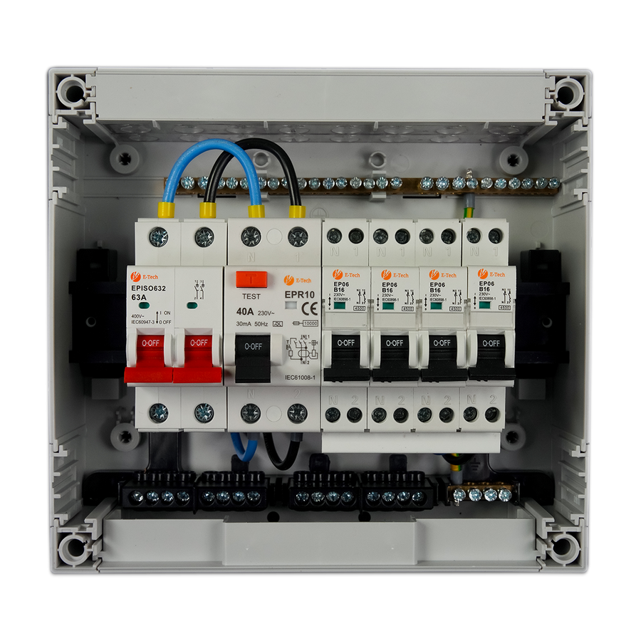 E-TECH 1 fase 4 groepen