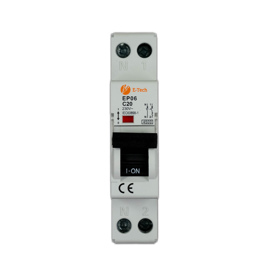 E-TECH  Installatieautomaat C25 1P+N
