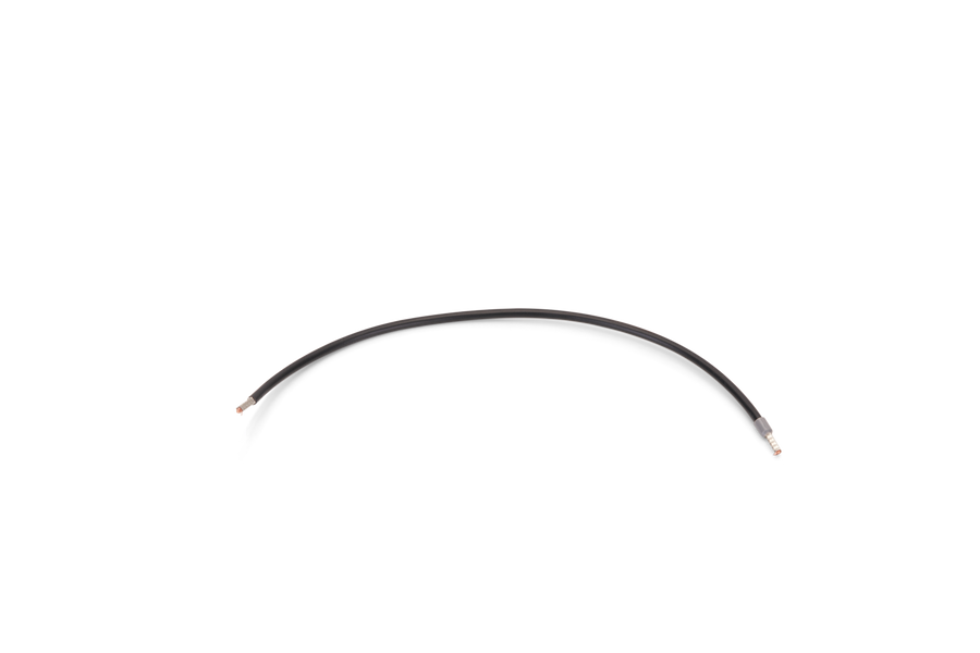 H07V-K Montagesnoer 6mm² Zwart – 30cm – Voorzien van Adereindhulzen – 450/750V