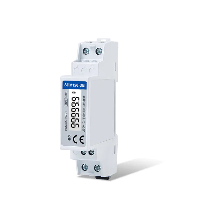 Eastron SDM120DB-MID 1-fase kWh-meter – 45A, pulsuitgang