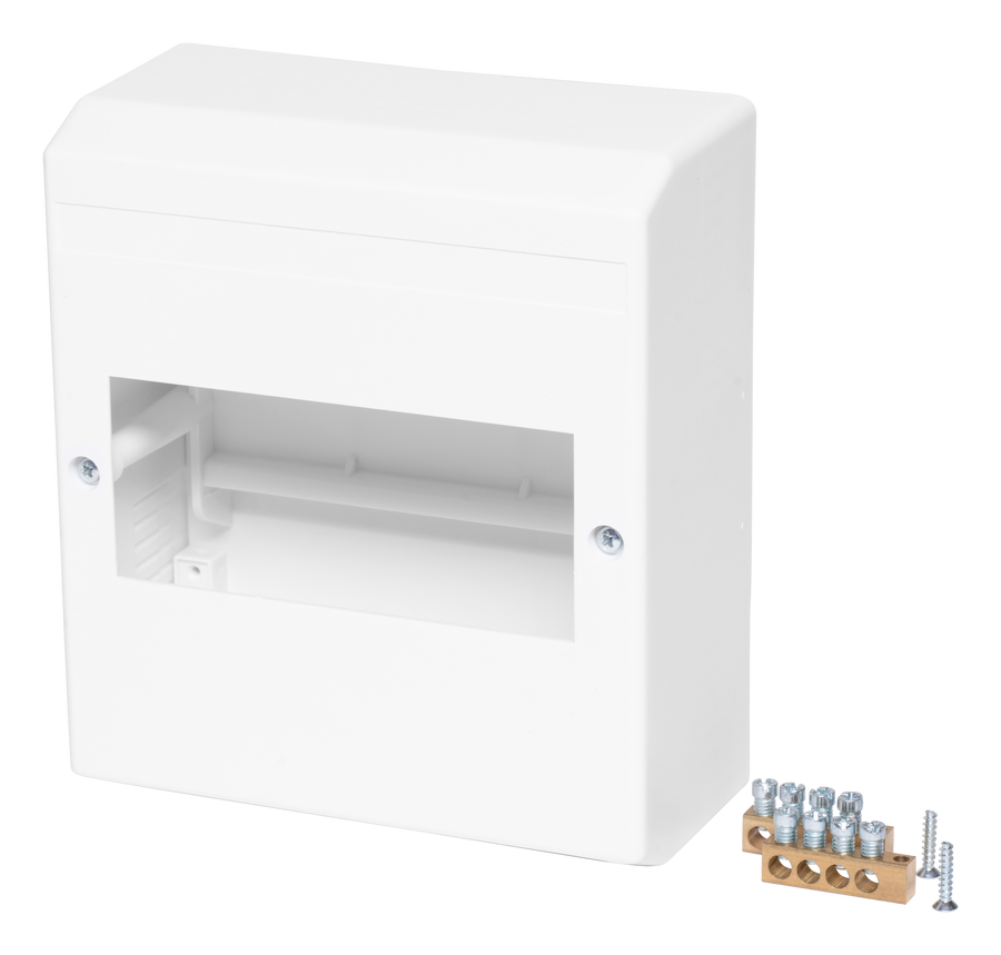 f-tronic KV06K Opbouw Groepenkast 6 Modules met PE/N-klemmen – 7260015