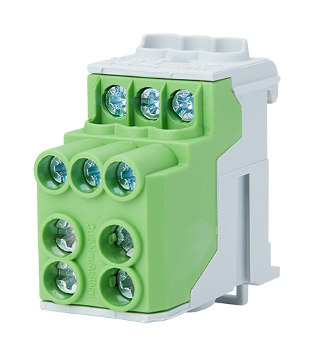 Groepenkast verdeelblok N-L-PE 2x 2,5 - 25 mm² 6x 1,5 - 10 mm²