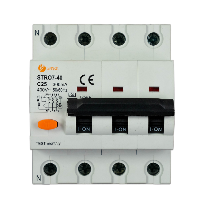 Aardlekautomaat C25 300mA 3P+N