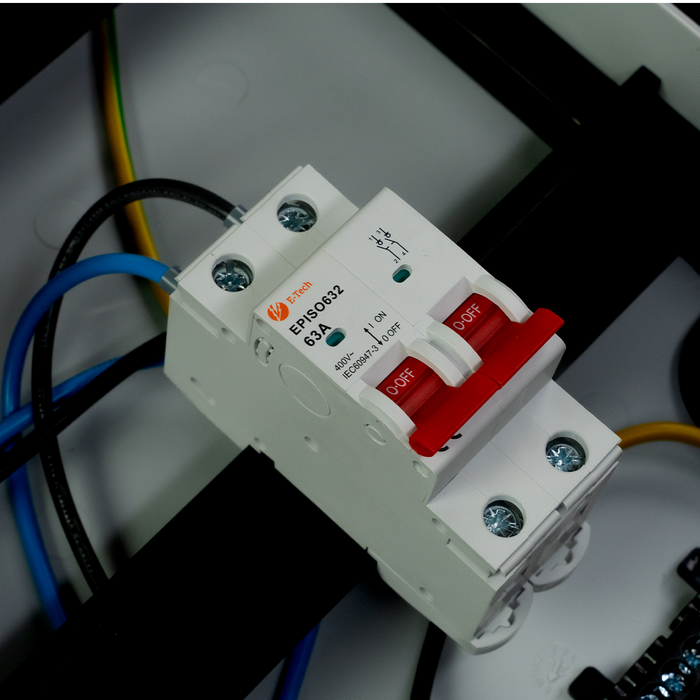 1 fase groepenkast 2 groepen (aardlekautomaat)