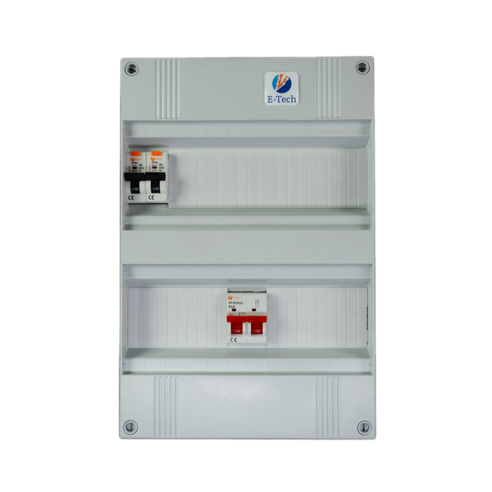 1 fase groepenkast 2 groepen (aardlekautomaat)