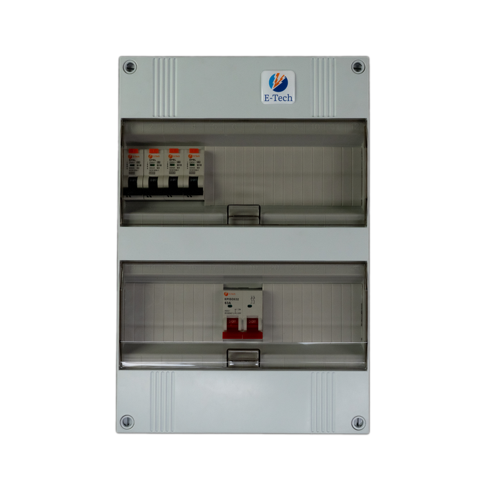 1 fase groepenkast 4 groepen (aardlekautomaat)