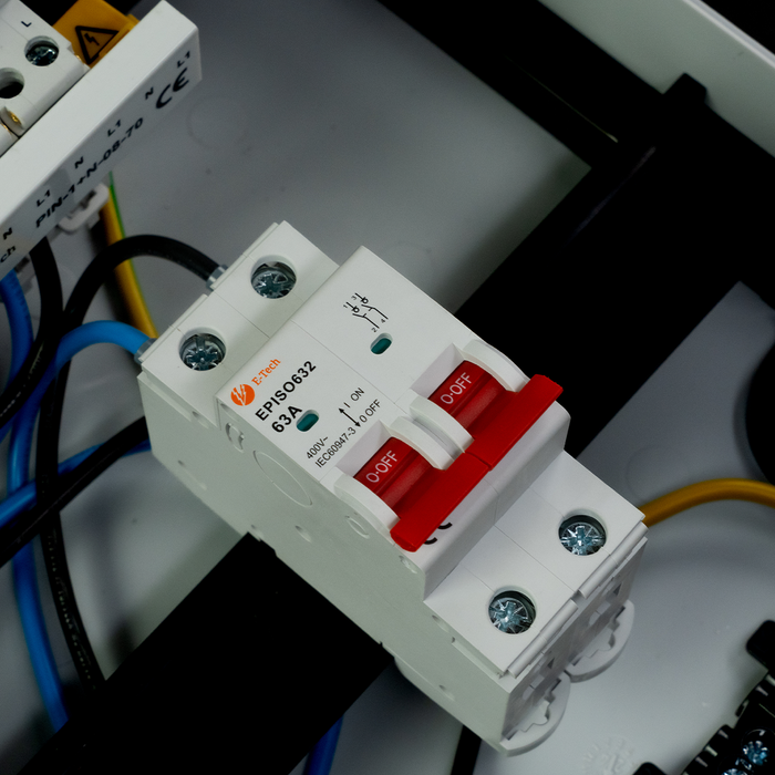 1 fase groepenkast 6 groepen (aardlekautomaat)