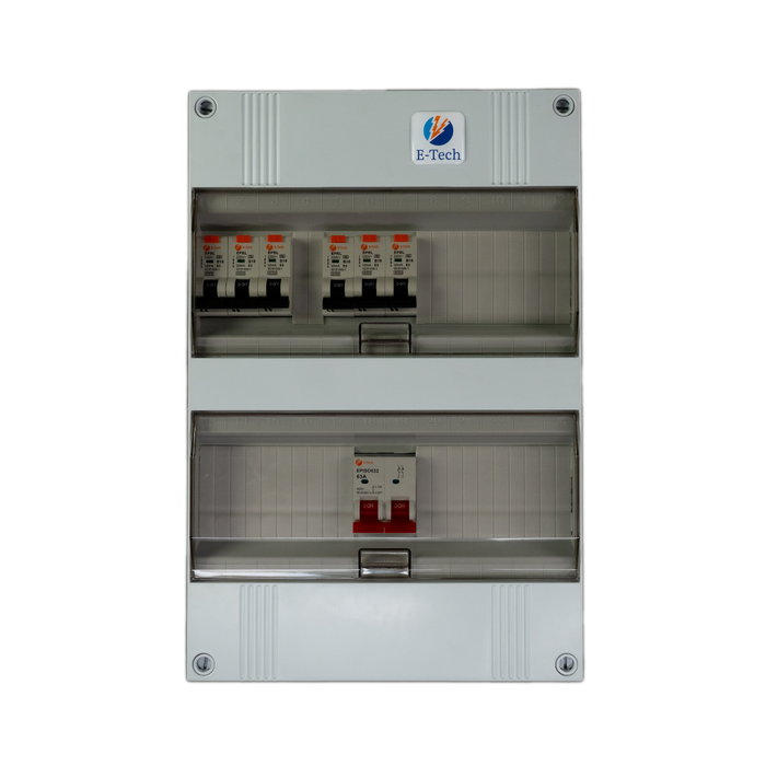 1 fase groepenkast 6 groepen (aardlekautomaat)