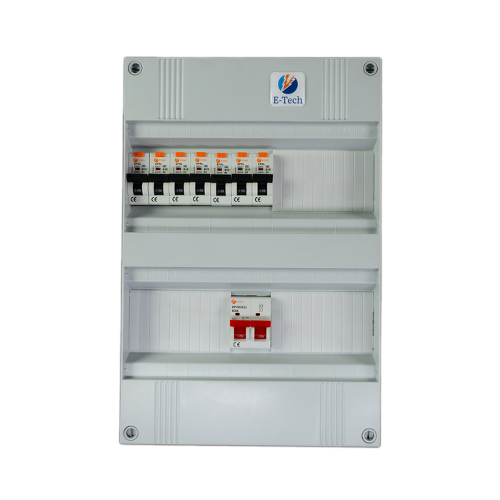 1 fase groepenkast 7 groepen (aardlekautomaat)