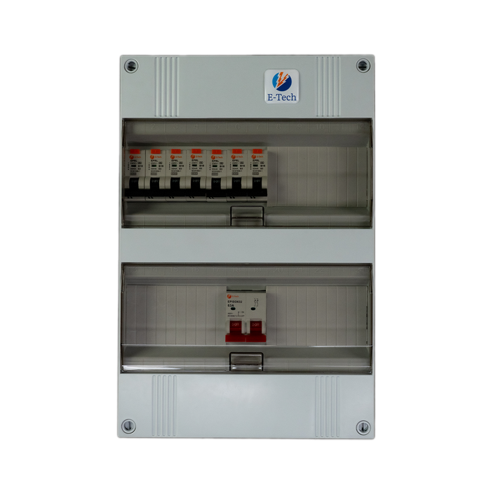 1 fase groepenkast 7 groepen (aardlekautomaat)