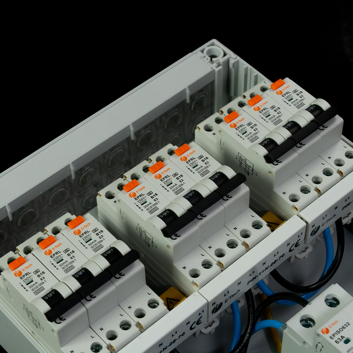 1 fase groepenkast 9 groepen (aardlekautomaat)