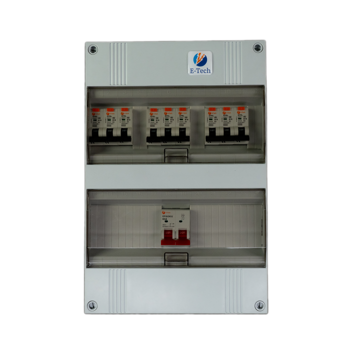 1 fase groepenkast 9 groepen (aardlekautomaat)