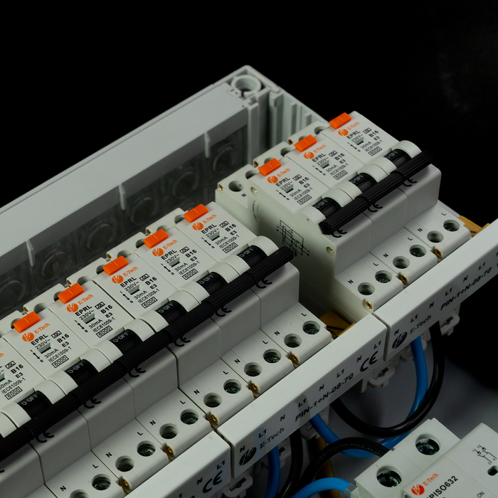 1 fase groepenkast 10 groepen (aardlekautomaat)