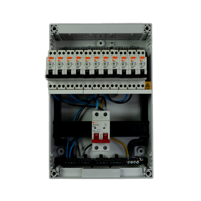1 fase groepenkast 11 groepen (aardlekautomaat)