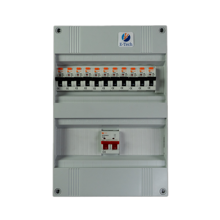 1 fase groepenkast 11 groepen (aardlekautomaat)