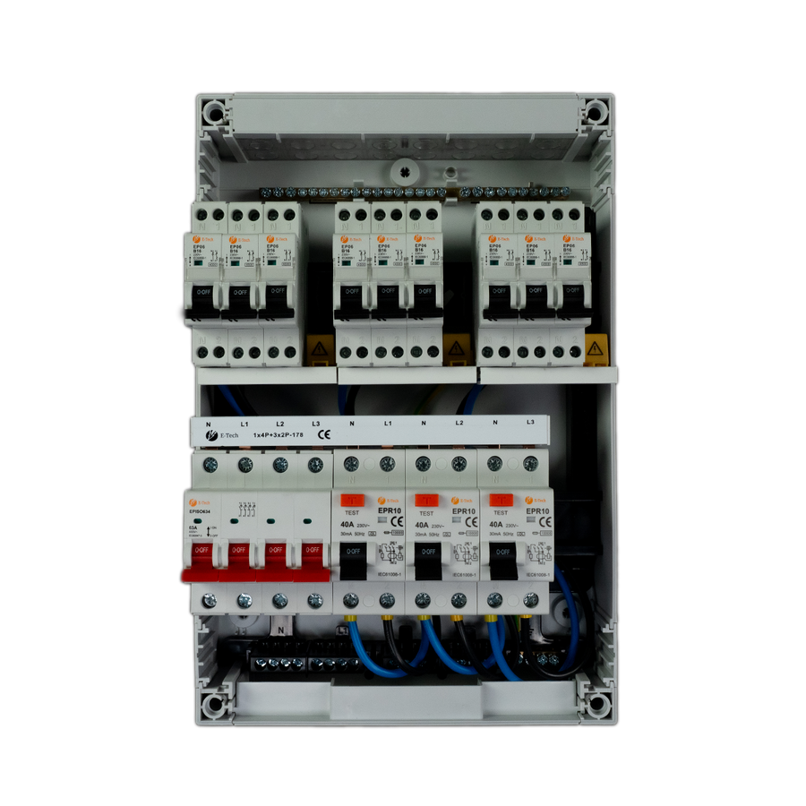 E-TECH 3 fase 9 groepen