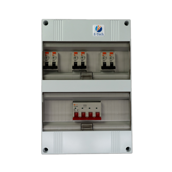 3 fase groepenkast 6 groepen (aardlekautomaat)
