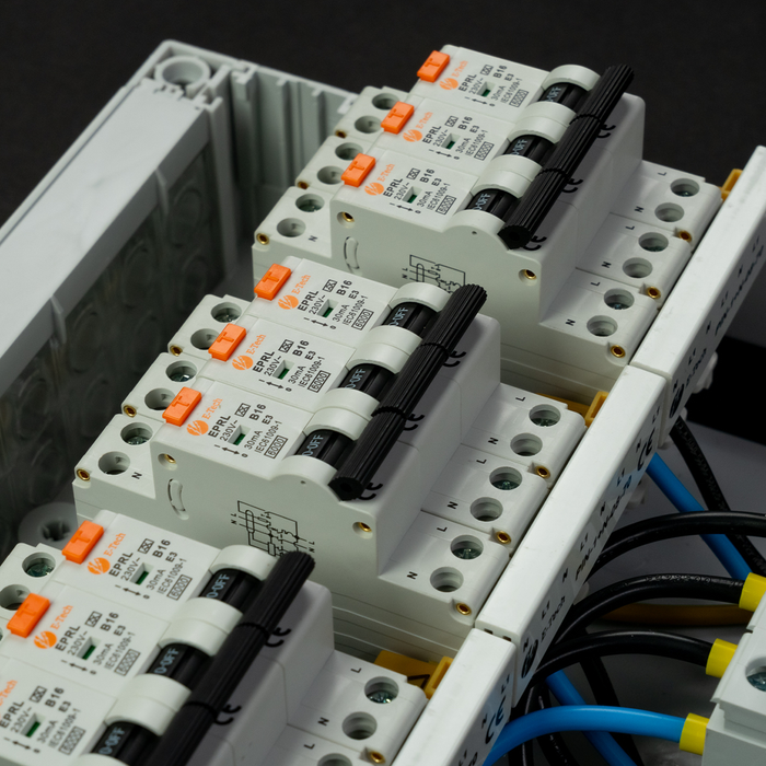 3 fase groepenkast 9 groepen (aardlekautomaat)