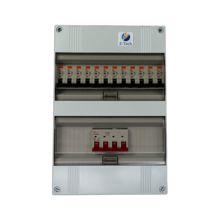 3 fase groepenkast 12 groepen (aardlekautomaat)
