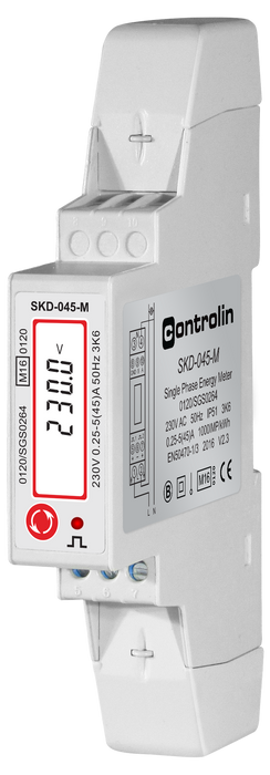 Controlin SKD-045-M 1-Fase MID kWh Meter 45A – Modbus RS485