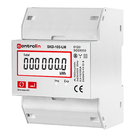 Controlin SKD-103-LM 3-Fase MID kWh Meter 100A – Modbus RS485