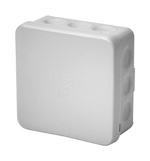 f-tronic E1300 Aftakdoos IP55 Grijs 85x85x37 mm – 7340470