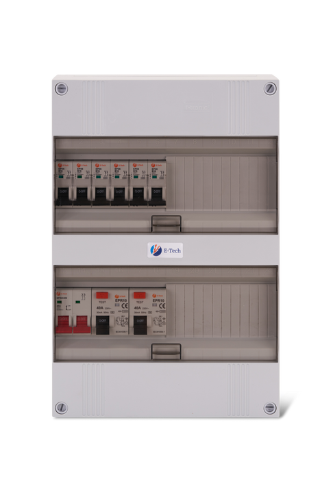 1 Fase Groepenkast 4 Groepen en Kookgroep | E-tech Groepenkasten B.V.