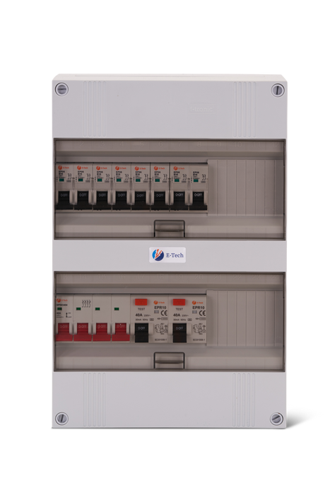 3 fase groepenkast  6 groepen en 1 kookgroep